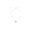 WiZ Smart LED E27 Globe Filament Ambar 125mm 6.5W 720lm - 820-845 Justerbar Vit | Dimbar - Ersättare 50W