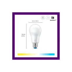 WiZ Smart LED E27 Päron Matt 8W 806lm | Bästa Färgåtergivning - Dimbar - Ersättare 60W