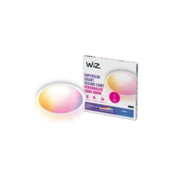 WiZ Smart LED Taklampa SuperSlim Vit 22W 2600lm - 922-950 Justerbar Vit + RGB | IP20 - Bästa Färgåtergivning - Wifi Dimbar